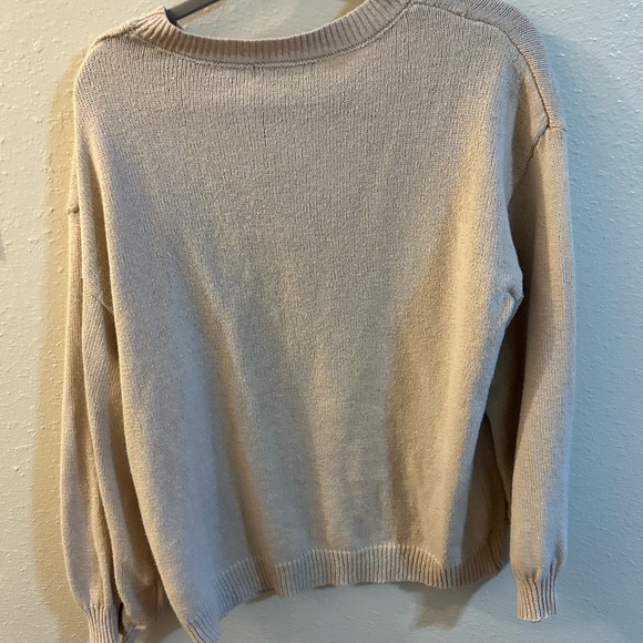 American Flag Beige Sweater - Picture 2 of 3
